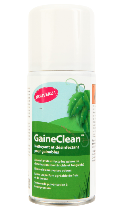 Aérosol désinfectant et désodorisant pour gaines de climatisation gainable et VMC