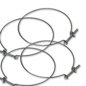 Lot de 10 colliers de serrage pour raccord d’éléments de circuit de ventilation