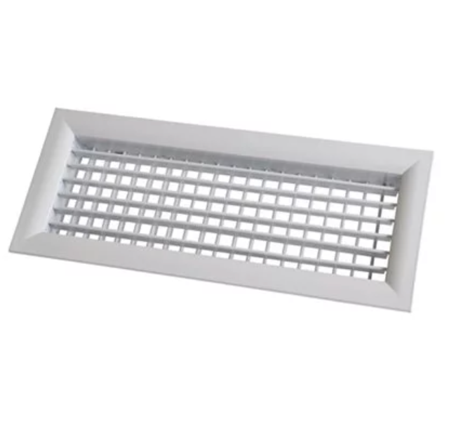 Grille de soufflage à double déflexion - plénum de soufflage PVC